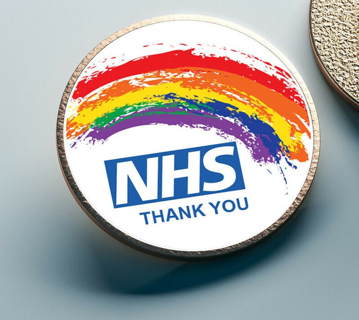 NHS THANK YOU RAINBOW LAPEL PIN